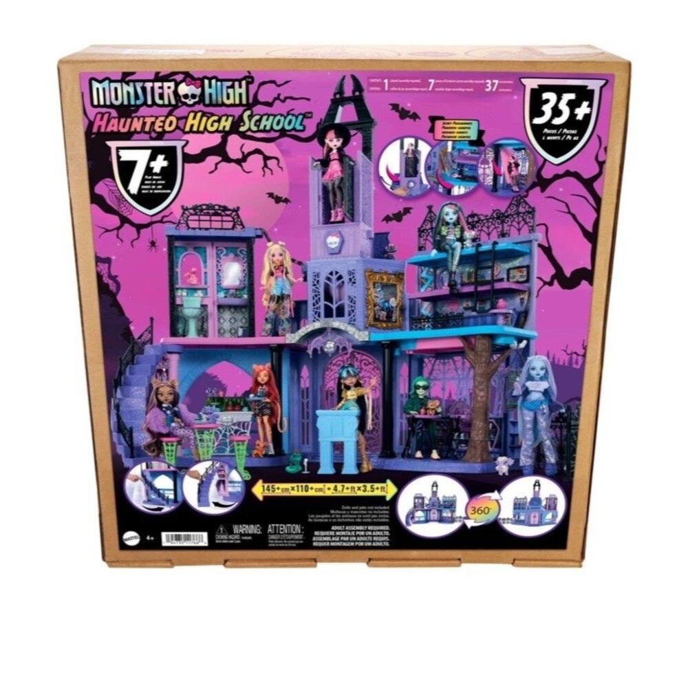 Monster High Haunted High School HLP88 - New Sealed Playset - 35+ Accessories
